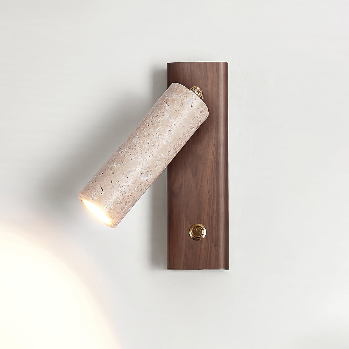 Tiva - Wandlamp Travertin Spot Verstelbaar Japandi