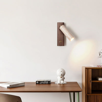 Tiva - Wandlamp Travertin Spot Verstelbaar Japandi