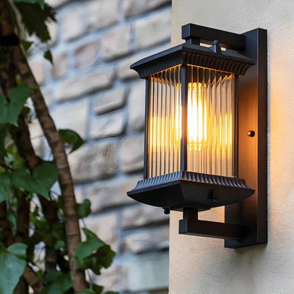 Torv - Klassieke Buitenlamp Wandlamp Lantaarn Zwart LED