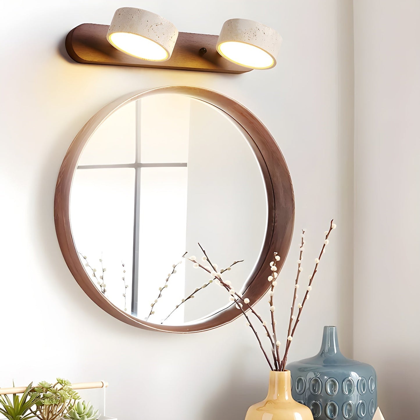 Aevaa - Travertin Design Wandlamp