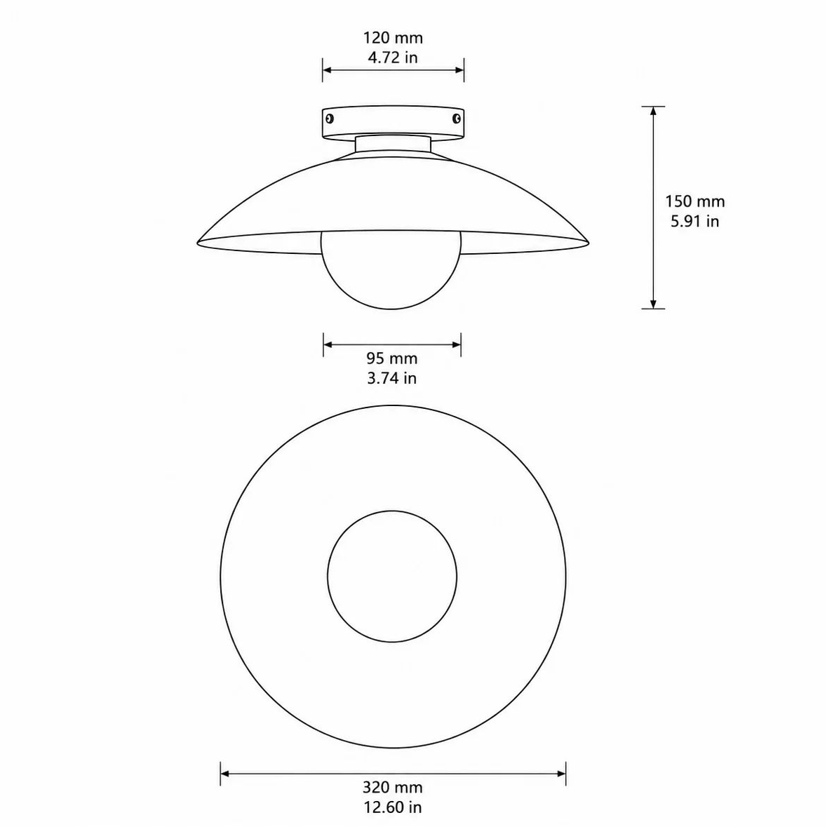 Vello - Compacte Ronde LED Plafondlamp