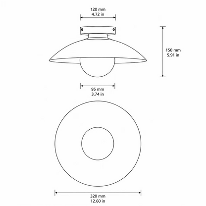 Vello - Compacte Ronde LED Plafondlamp