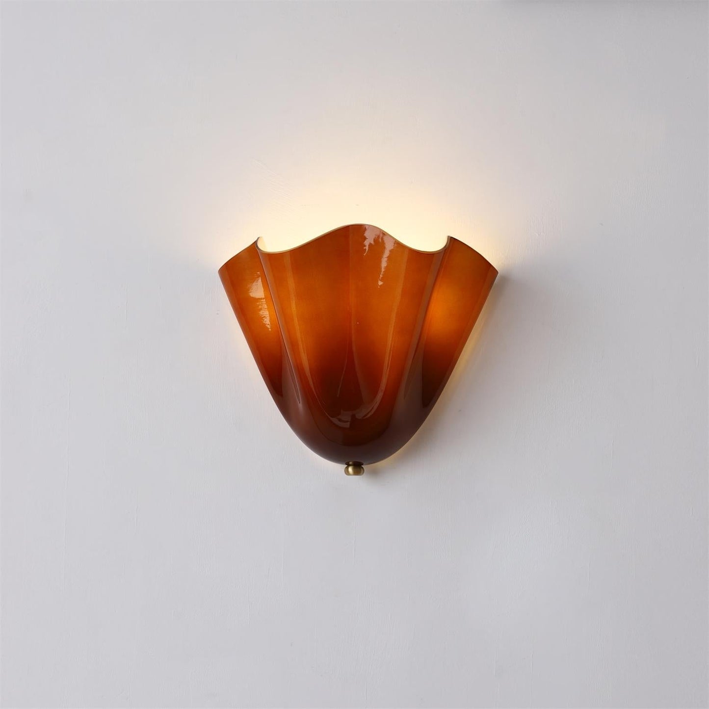 Iriax - Glazen Waaier Wandlamp