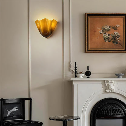 Iriax - Glazen Waaier Wandlamp