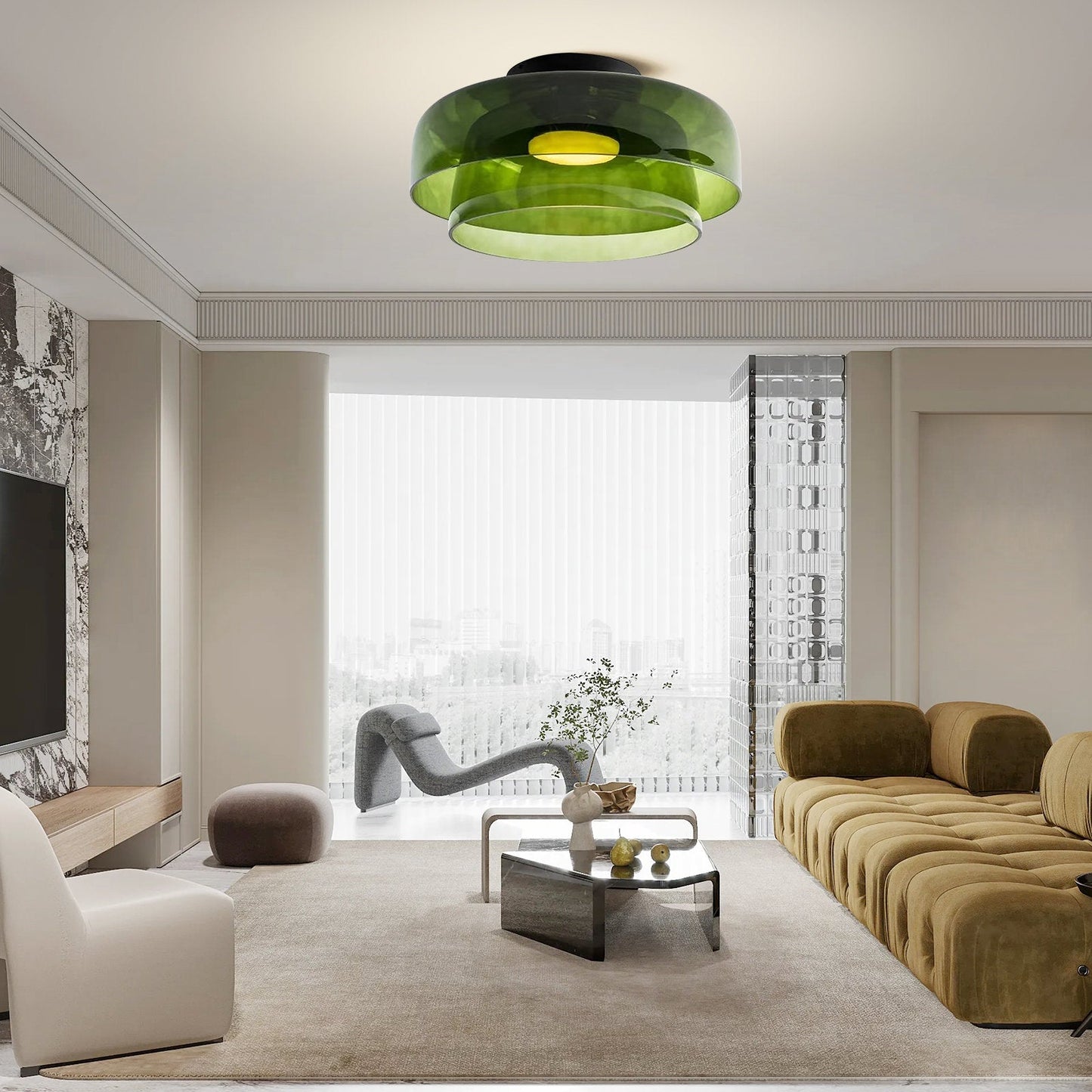 Vino - Glazen Kap Plafondlamp LED