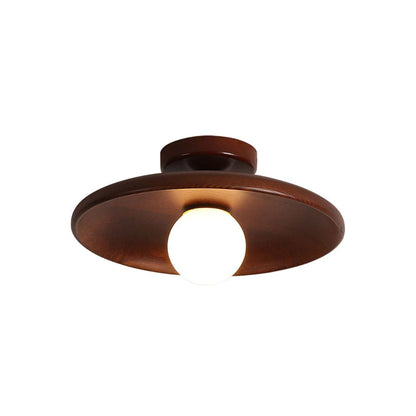 Eona - Ronde Houten Plafondlamp