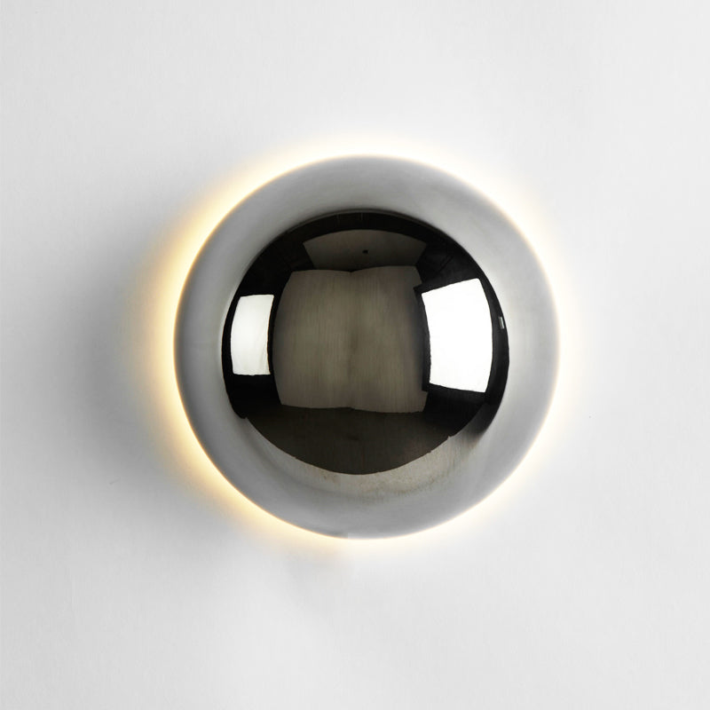 Emino - Glazen Bol Halo Wandlamp