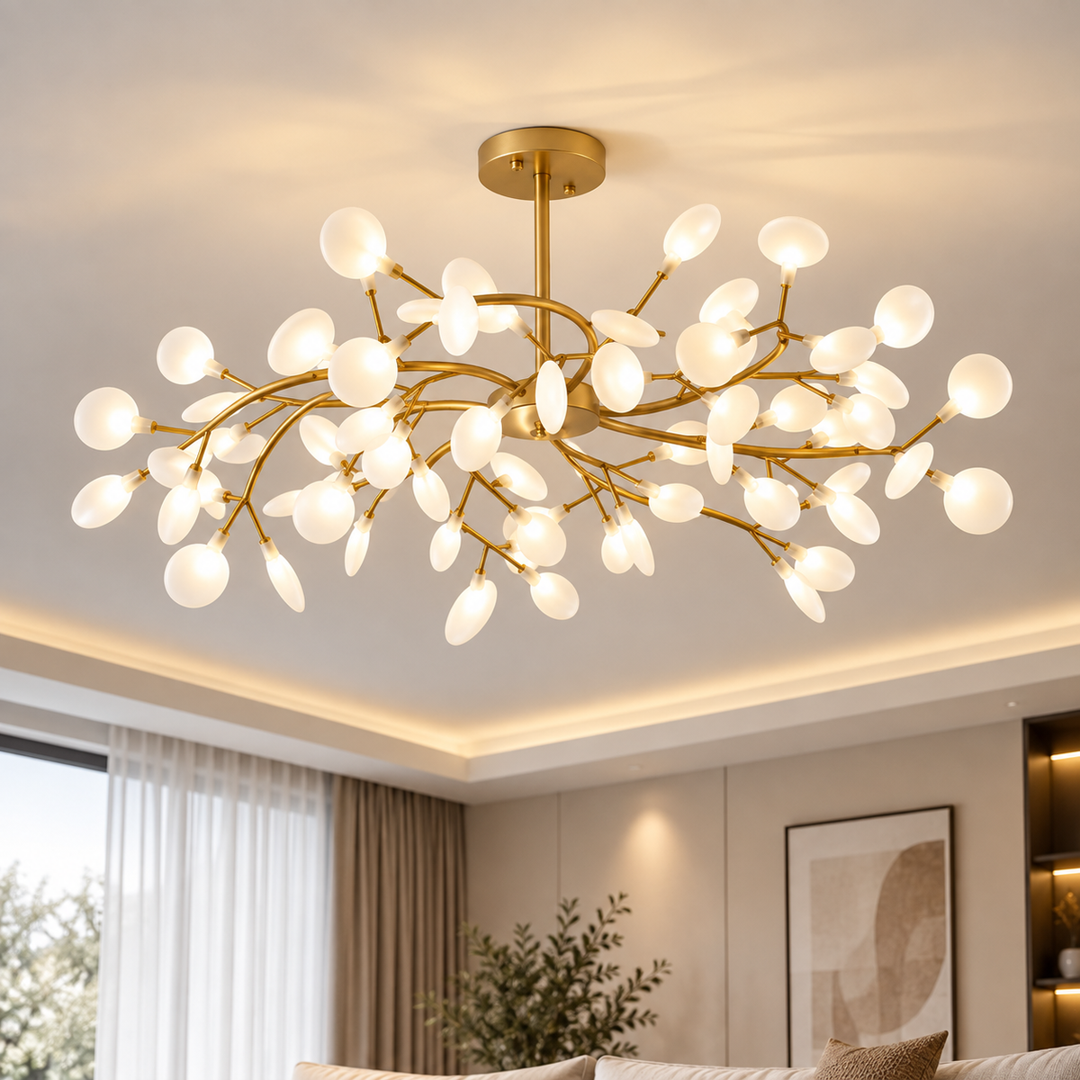Wreno - Design Hanglamp Boomtak LED Scandinavisch