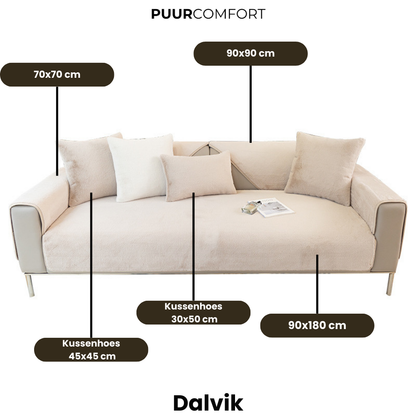 Dalvik - Zachte Fluwelen Antislip Bankhoes
