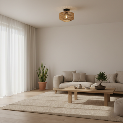 Oleni - Geweven Boho Plafondlamp