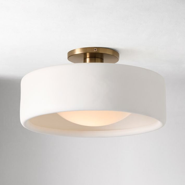 Ivora - Minimalistische Porseleinen Plafondlamp