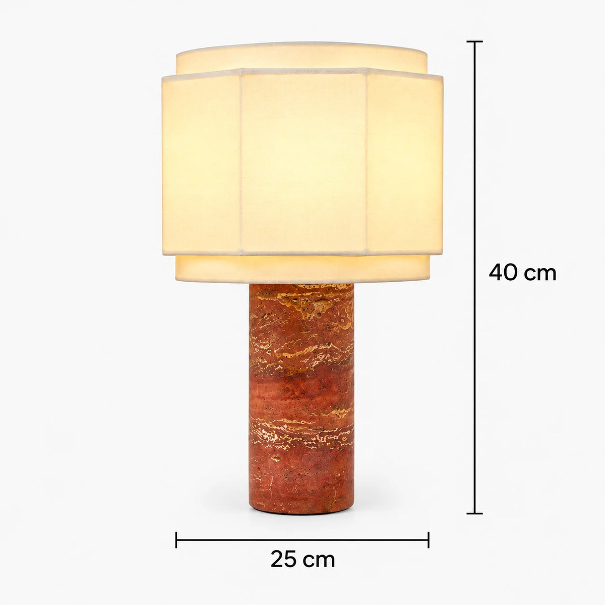 Elske - Moderne Tafellamp Steen Terracotta