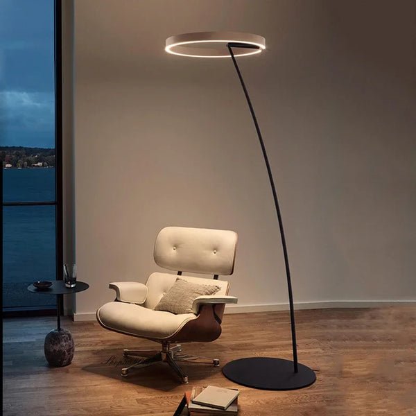Vela - Moderne Booglamp Vloerlamp