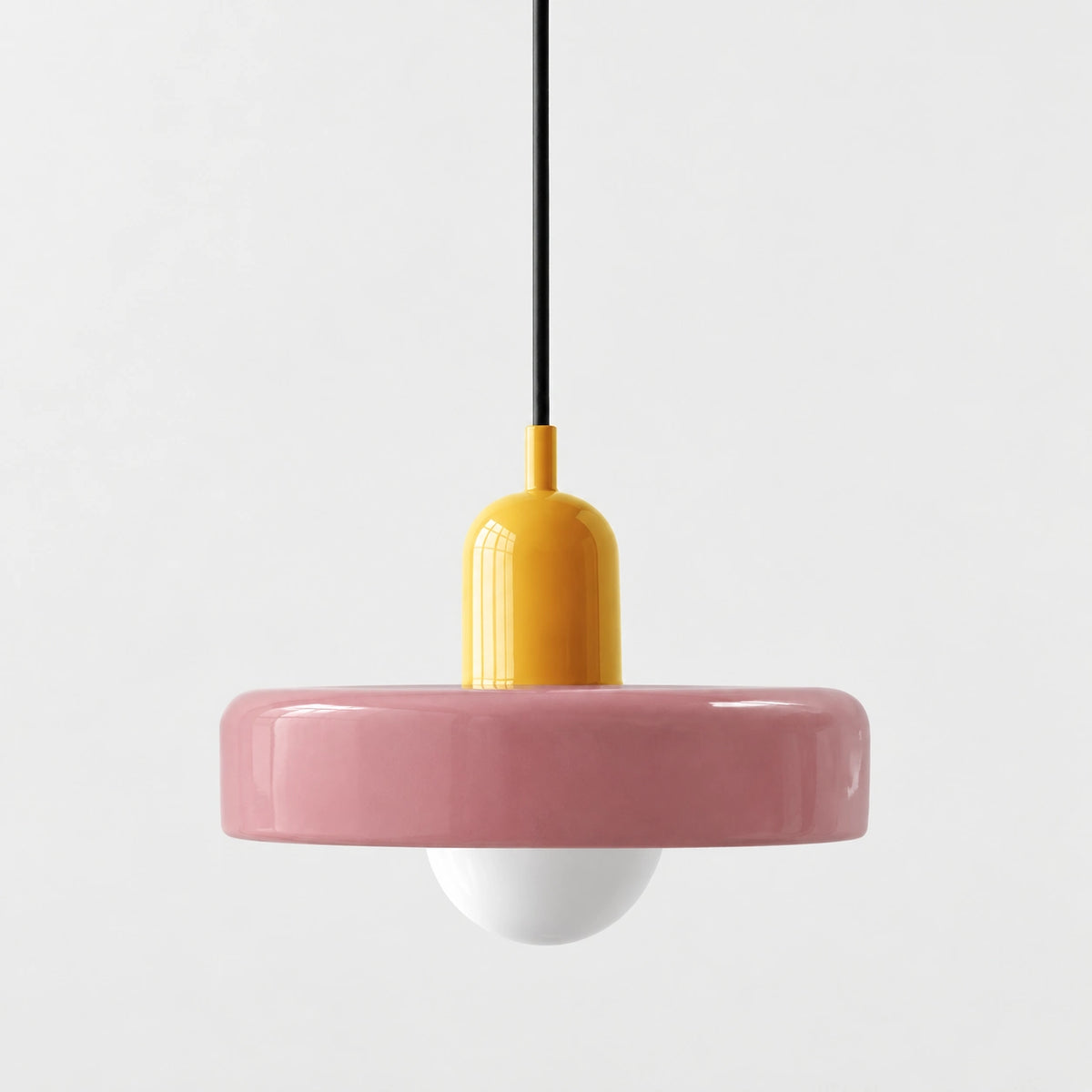 Selva - Bauhaus Retro Hanglamp Gekleurd Glas