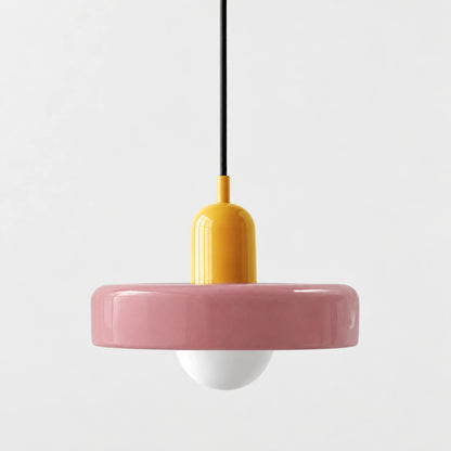 Selva - Bauhaus Retro Hanglamp Gekleurd Glas