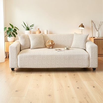 Svea - Chenille Elastische Bankhoes Volledige Bescherming