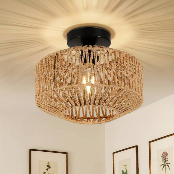 Oleni - Geweven Boho Plafondlamp
