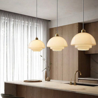 Isemi - Melkwitte Glazen Hanglamp