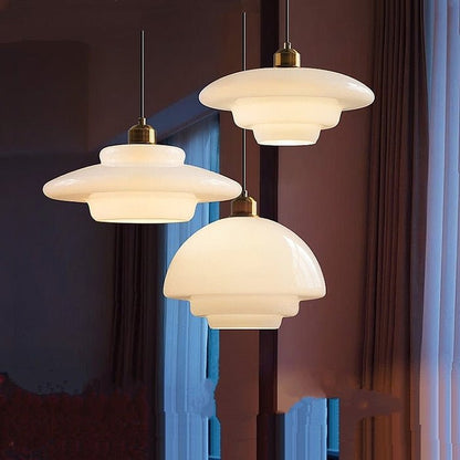 Isemi - Melkwitte Glazen Hanglamp