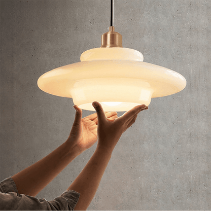 Isemi - Melkwitte Glazen Hanglamp