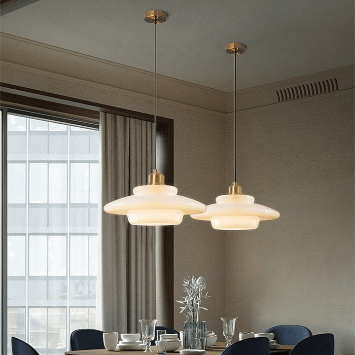 Isemi - Melkwitte Glazen Hanglamp