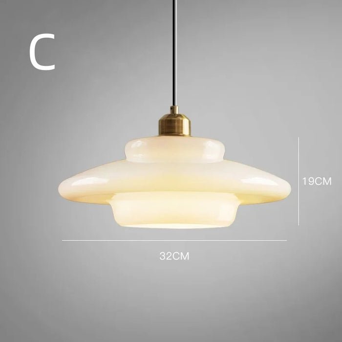 Isemi - Melkwitte Glazen Hanglamp