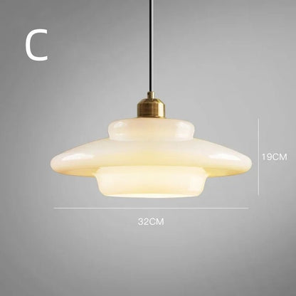 Isemi - Melkwitte Glazen Hanglamp