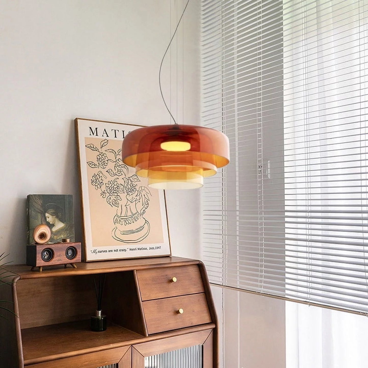 Olin - Gelaagde Glazen LED Hanglamp