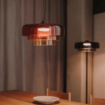 Olin - Gelaagde Glazen LED Hanglamp
