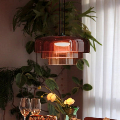 Olin - Gelaagde Glazen LED Hanglamp