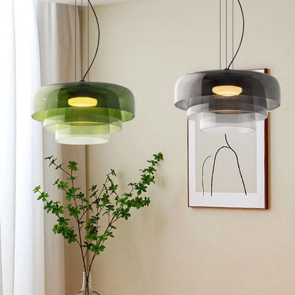 Olin - Gelaagde Glazen LED Hanglamp