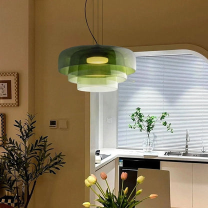 Olin - Gelaagde Glazen LED Hanglamp