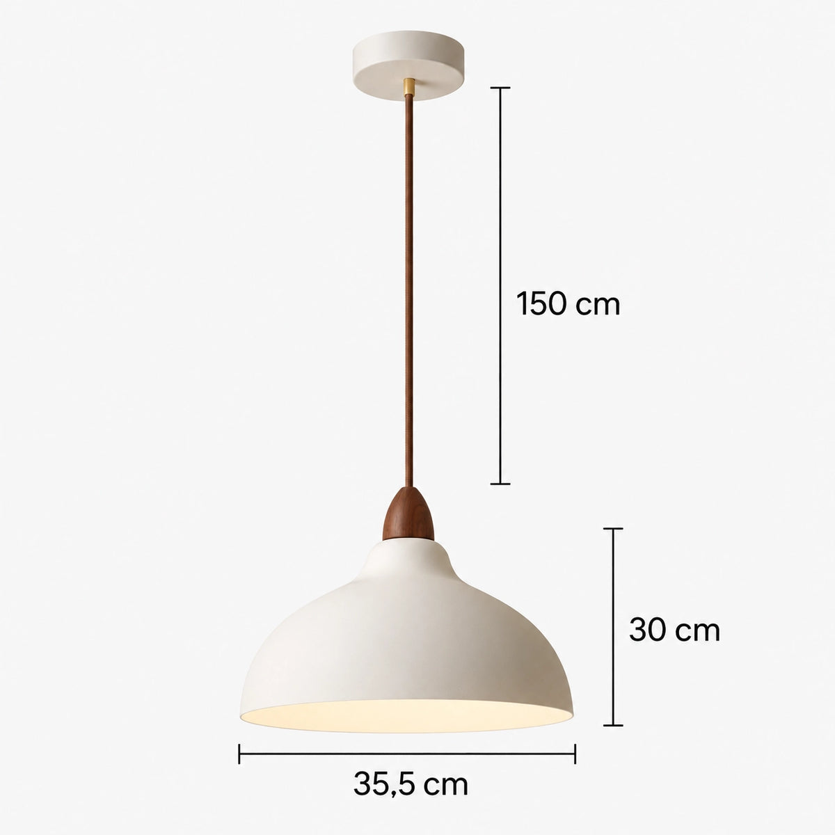 Gry - Scandinavische Hanglamp Koepel Metaal