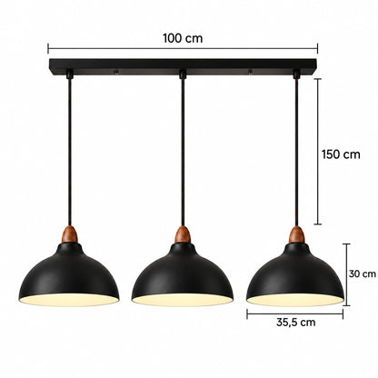 Gry - Scandinavische Hanglamp Koepel Metaal