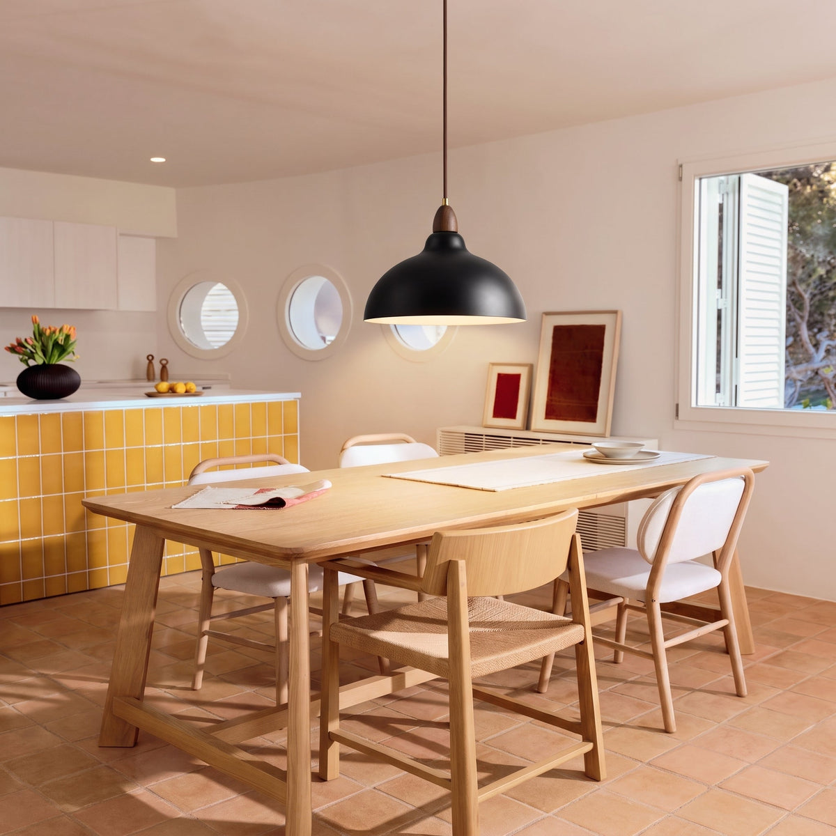 Gry - Scandinavische Hanglamp Koepel Metaal