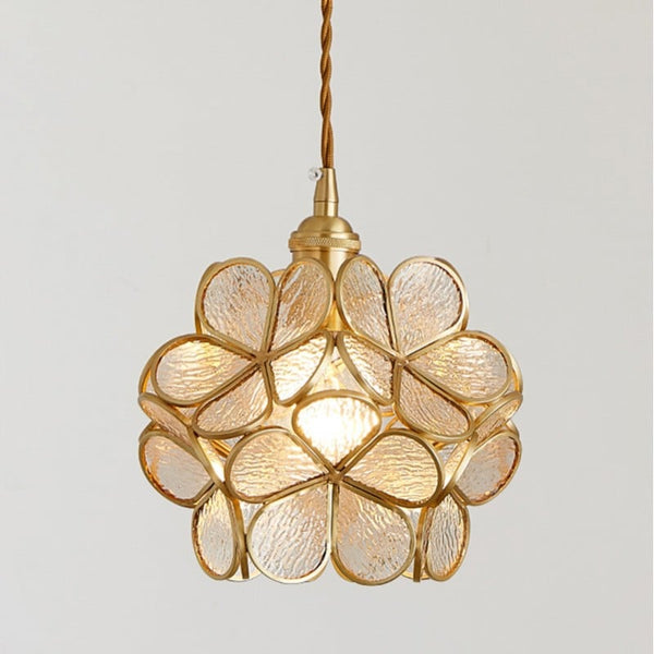 Elda - Bloemvormige Glazen Hanglamp