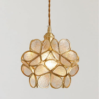 Elda - Bloemvormige Glazen Hanglamp