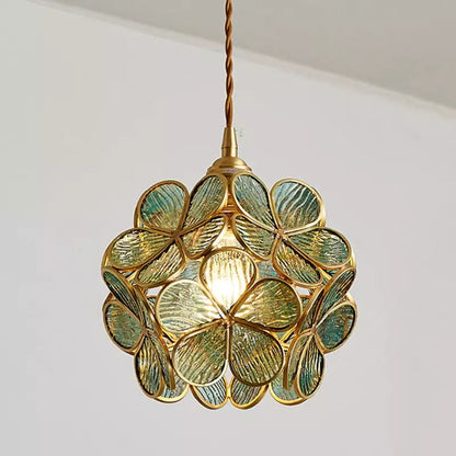 Elda - Bloemvormige Glazen Hanglamp
