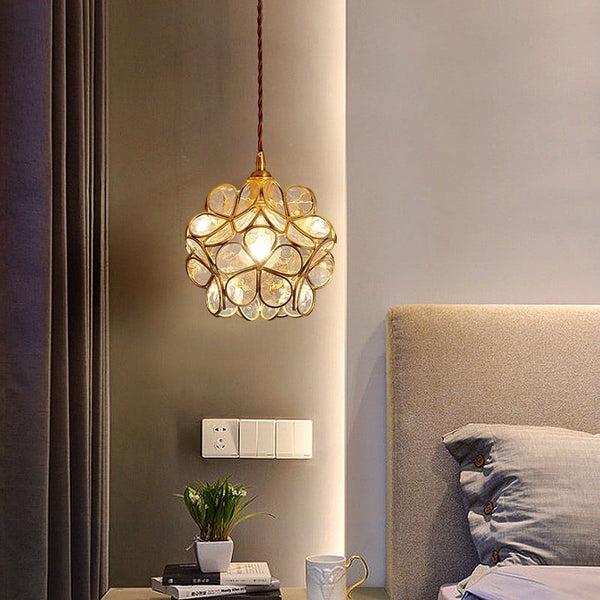 Elda - Bloemvormige Glazen Hanglamp