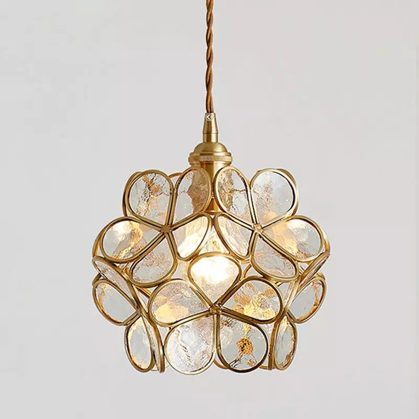 Elda - Bloemvormige Glazen Hanglamp