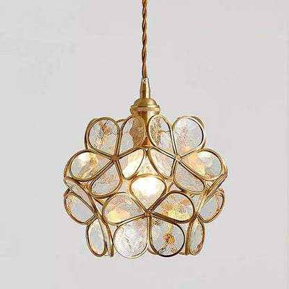 Elda - Bloemvormige Glazen Hanglamp