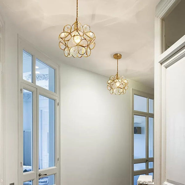 Elda - Bloemvormige Glazen Hanglamp