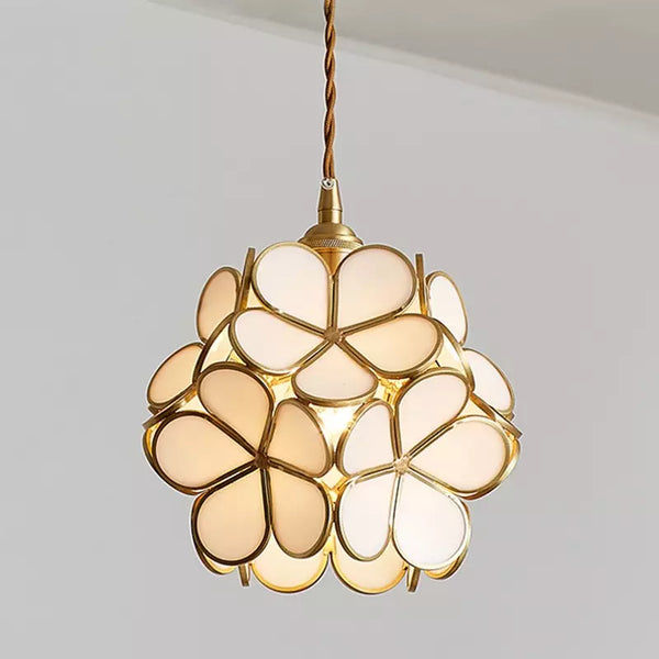 Elda - Bloemvormige Glazen Hanglamp