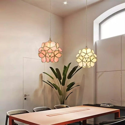Elda - Bloemvormige Glazen Hanglamp