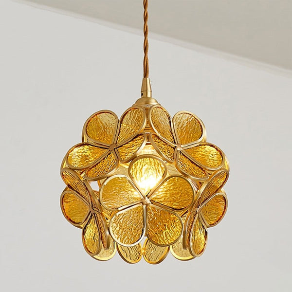 Elda - Bloemvormige Glazen Hanglamp