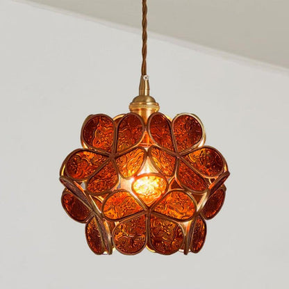 Elda - Bloemvormige Glazen Hanglamp