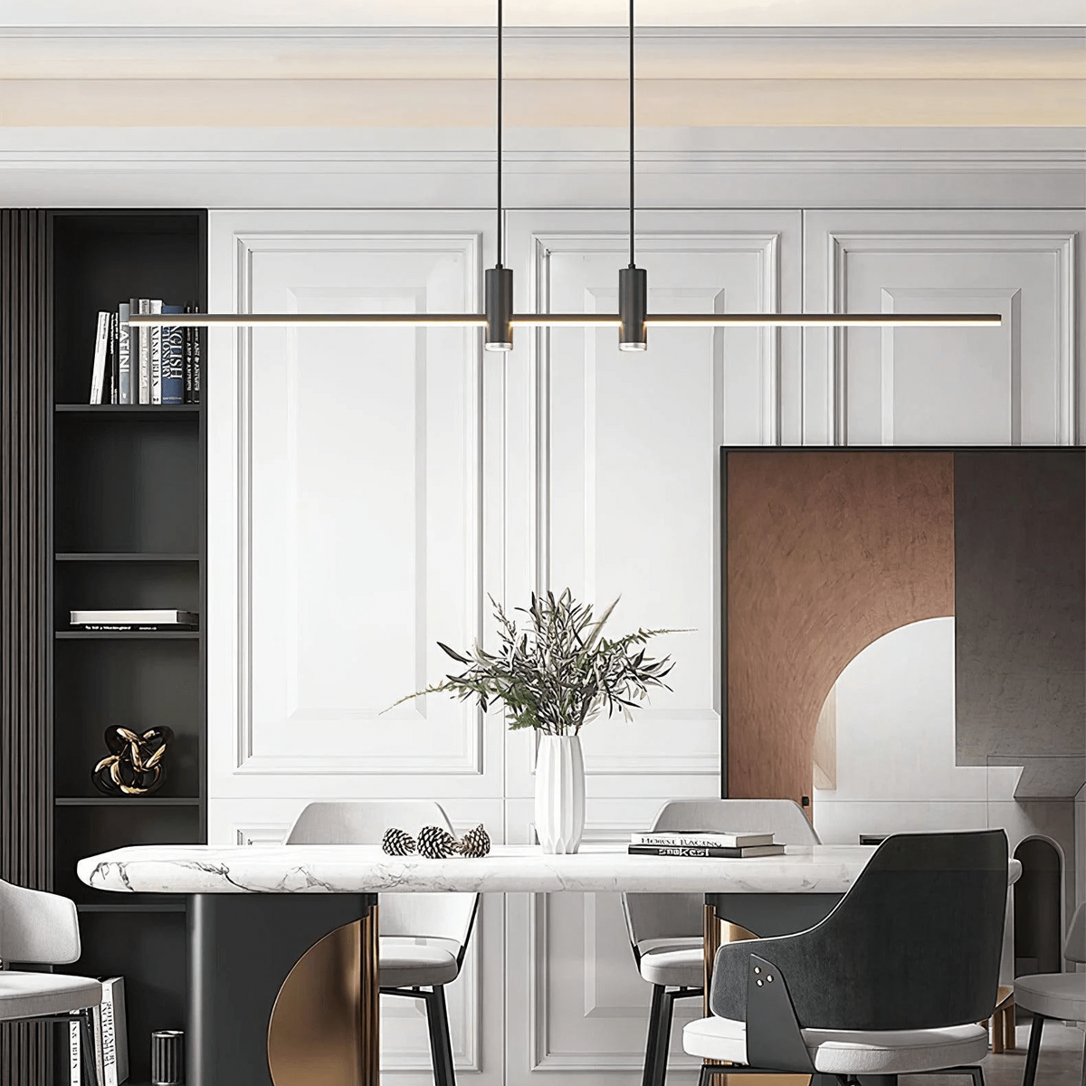 Hanne - Minimalistische Metalen Hanglamp Lineair LED