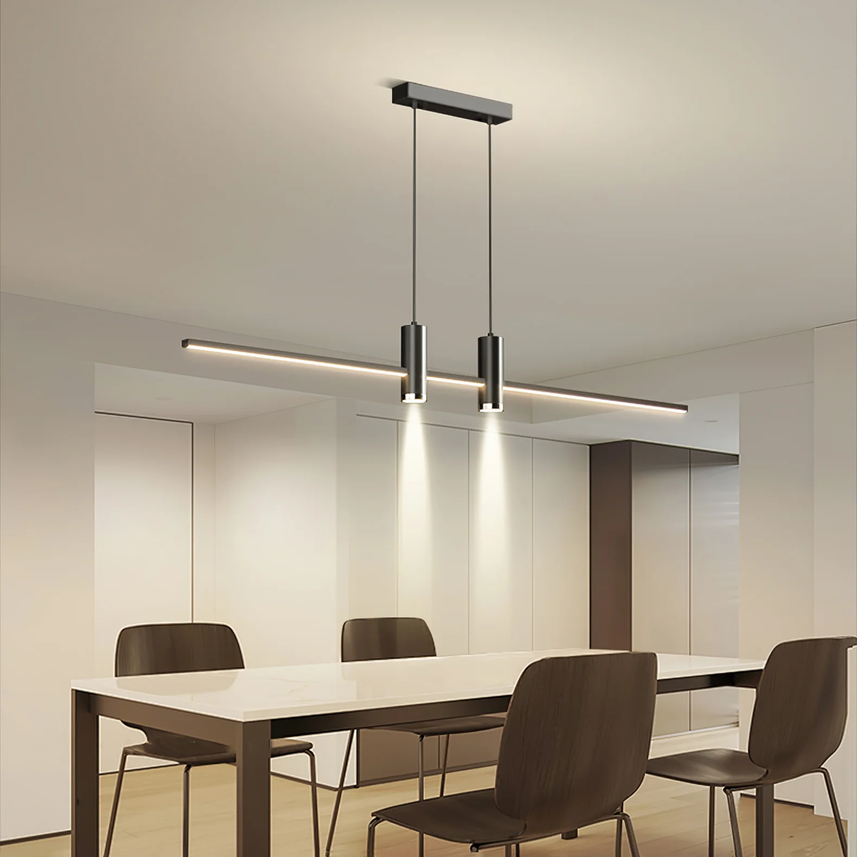 Hanne - Minimalistische Metalen Hanglamp Lineair LED