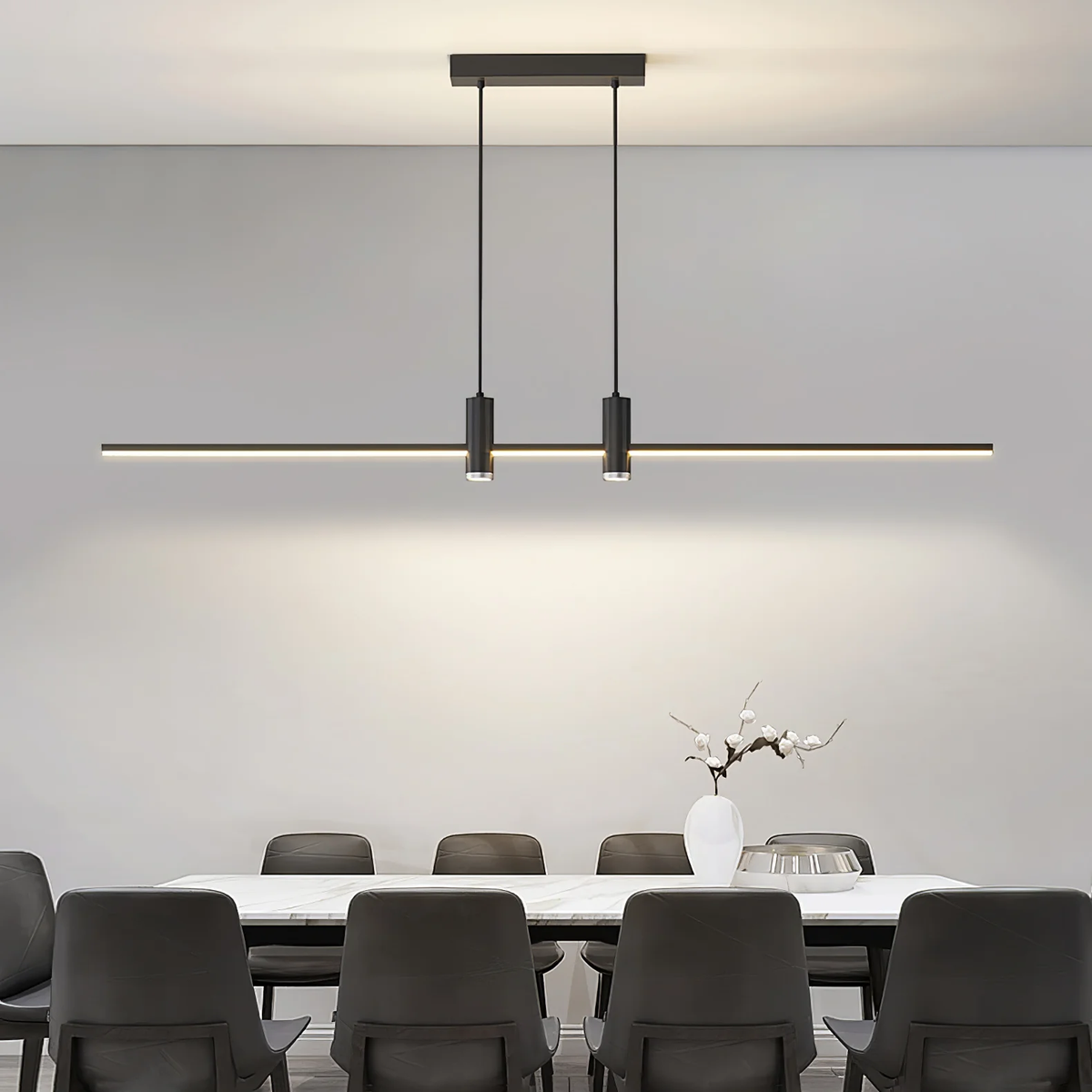 Hanne - Minimalistische Metalen Hanglamp Lineair LED