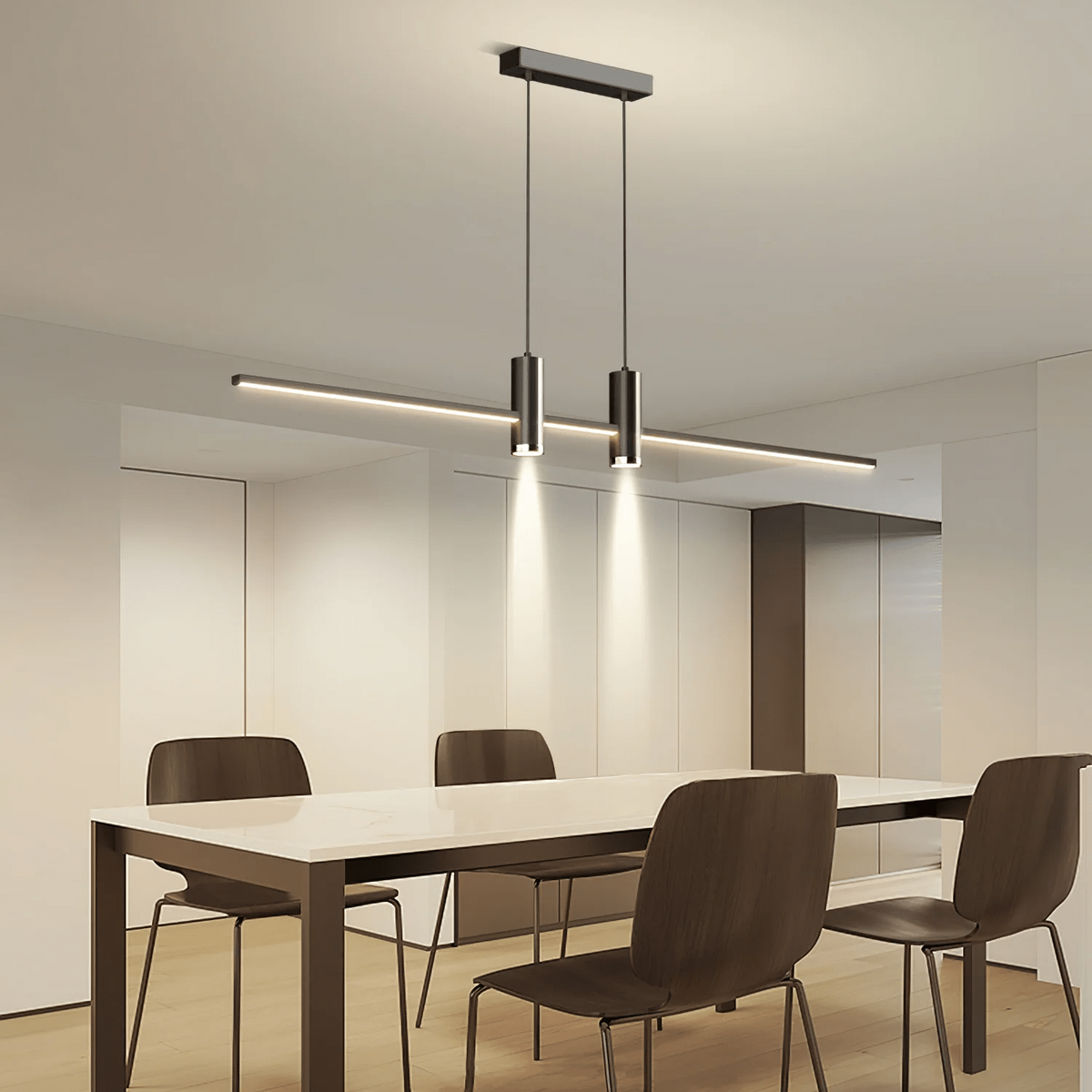 Hanne - Minimalistische Metalen Hanglamp Lineair LED